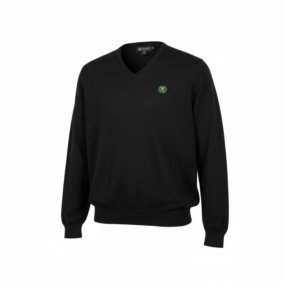 Oxford Golf Oak Hill CC Pima Cotton Sweater‎ Black Mens Medium